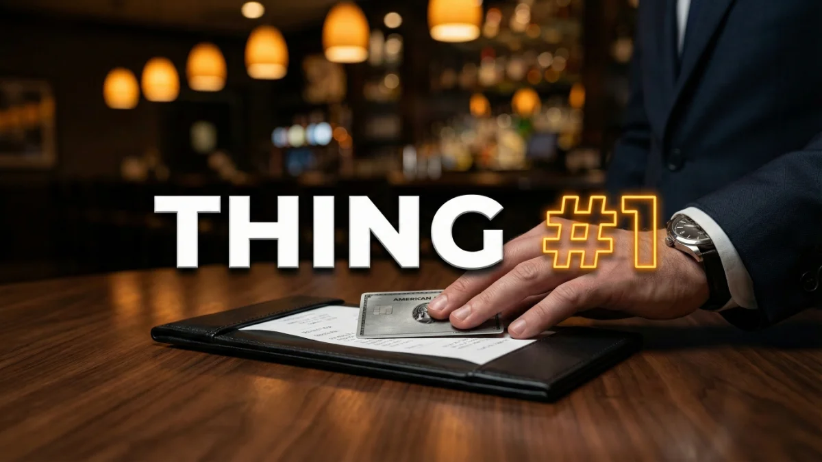 Man confidently paying the bill on a first date without hesitating